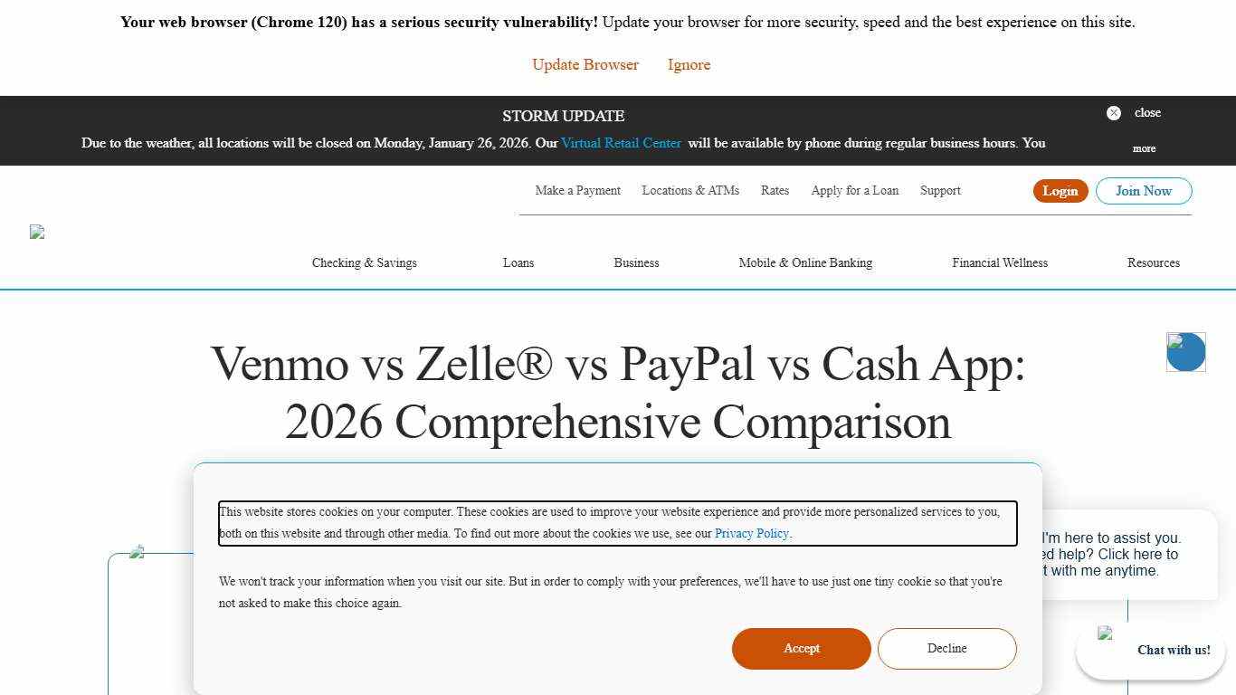 Venmo vs Zelle vs PayPal vs Cash App: 2026 Comprehensive Comparison PrimeWay Federal Credit Union