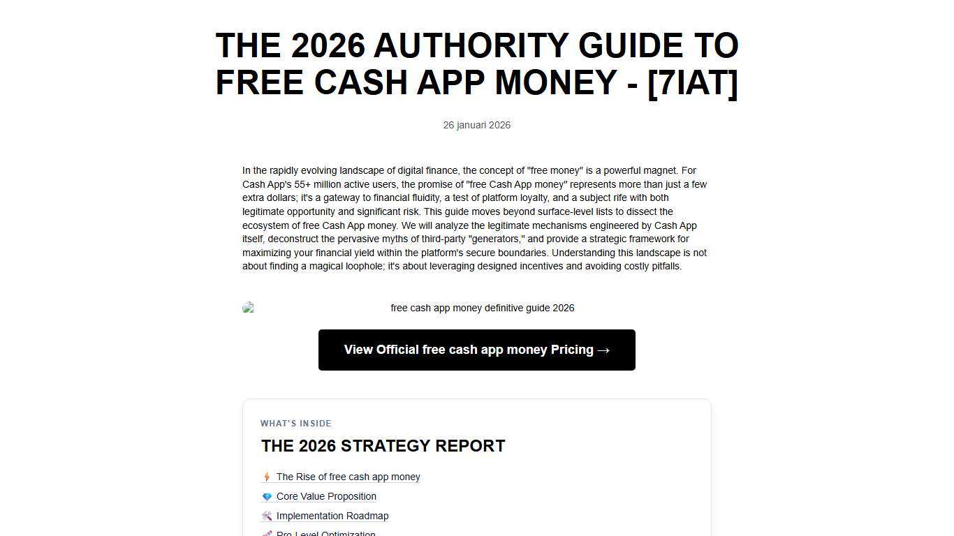 The 2026 Authority Guide to Free Cash App Money - [7IAT] – rgj